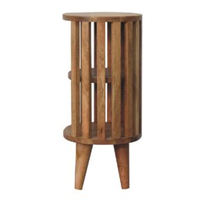 Kaiula Double Shelf Oak Mango Wood Bedside Table