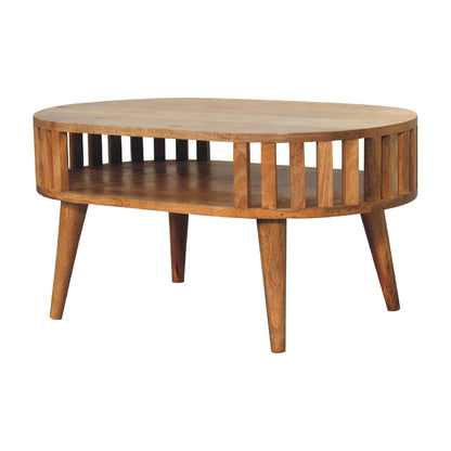 Kaunakakai Slatted Mango Wood Coffee Table