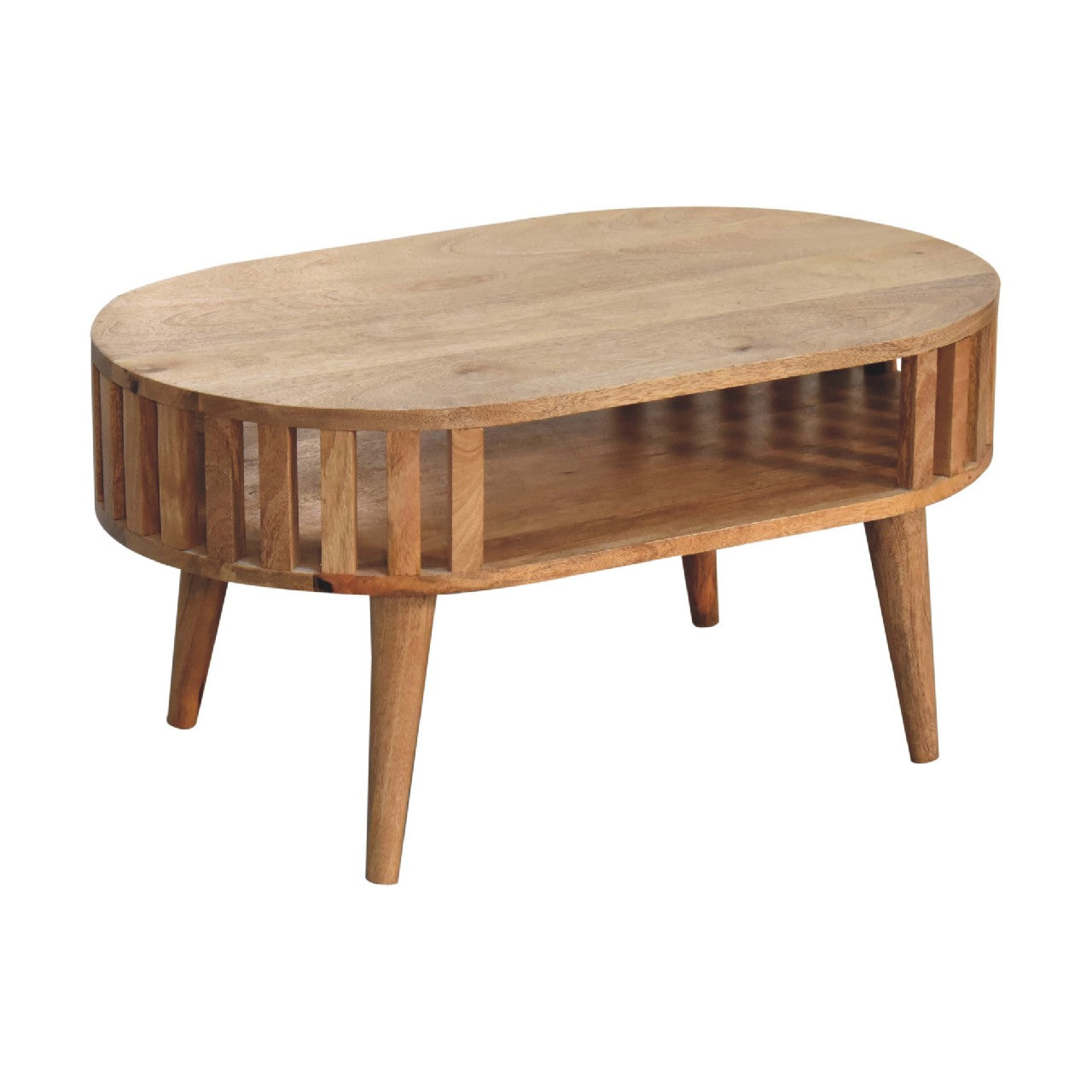 Kaunakakai Slatted Mango Wood Coffee Table