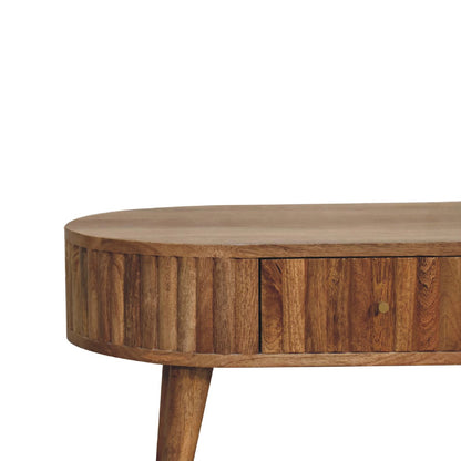 Annecy Stripe Natural Mango Wood Coffee Table 2 Drawers