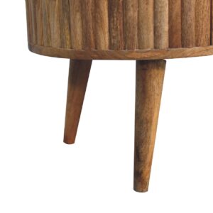 Annecy Stripe Natural Mango Wood Coffee Table 2 Drawers