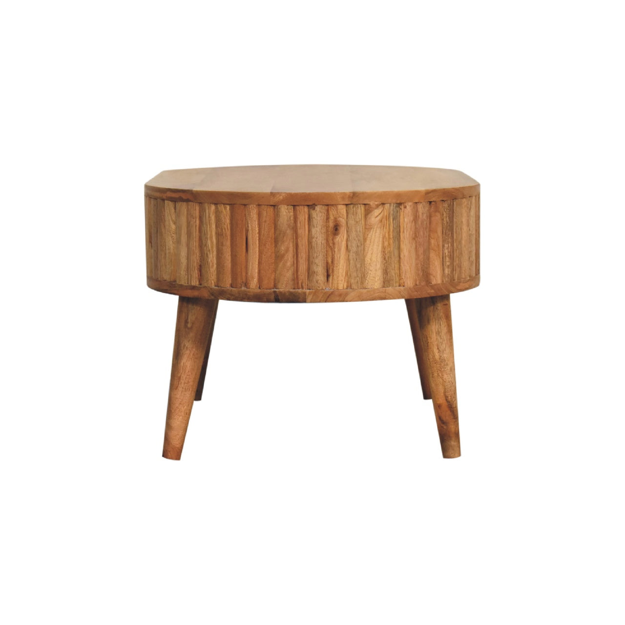 Annecy Stripe Natural Mango Wood Coffee Table 2 Drawers