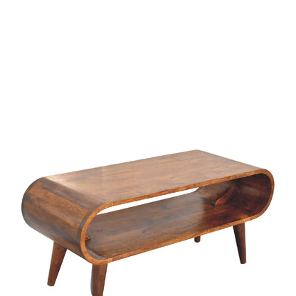 Porquerolles Nordic Mango Wood Low Coffee Table