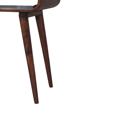 Porquerolles Nordic Mango Wood Console Table Open Shelf