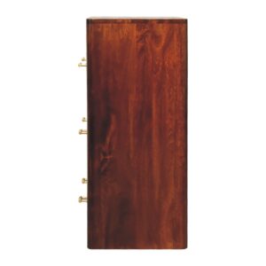 Hana Mango Wood Chest of 3 Drawers T Bar Handles