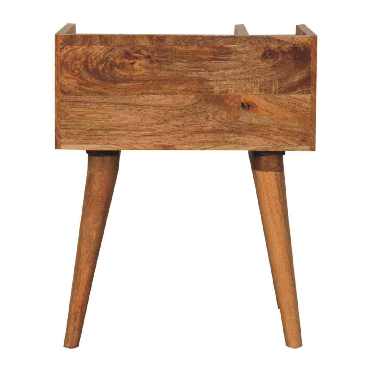 Giverny Oak Mango Wood Bedside Table Drawer and Storage Shelf