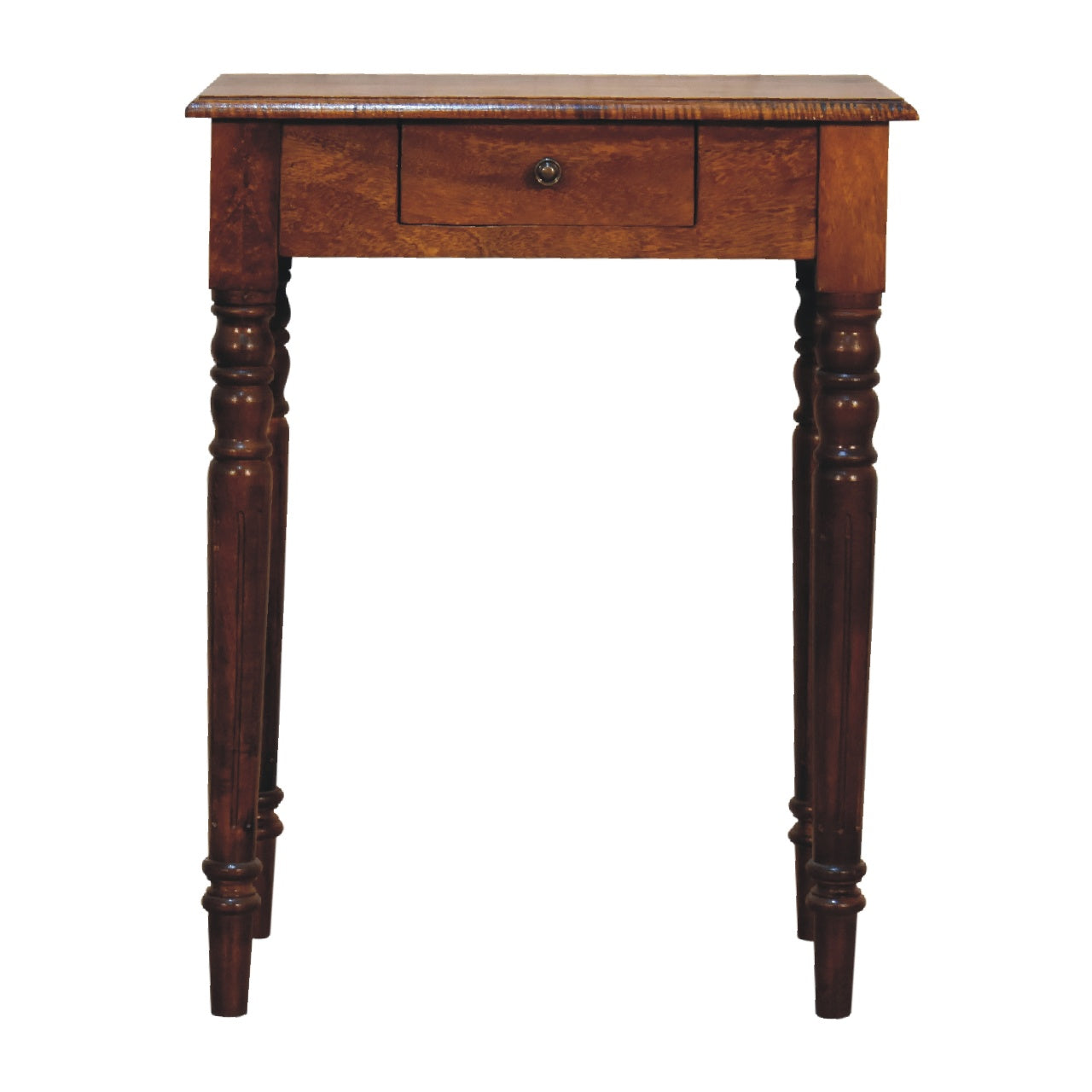 Chantilly Chestnut Mango Wood Turned Leg Writing Desk