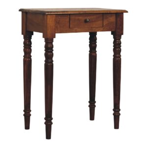 Chantilly Chestnut Mango Wood Turned Leg Writing Desk