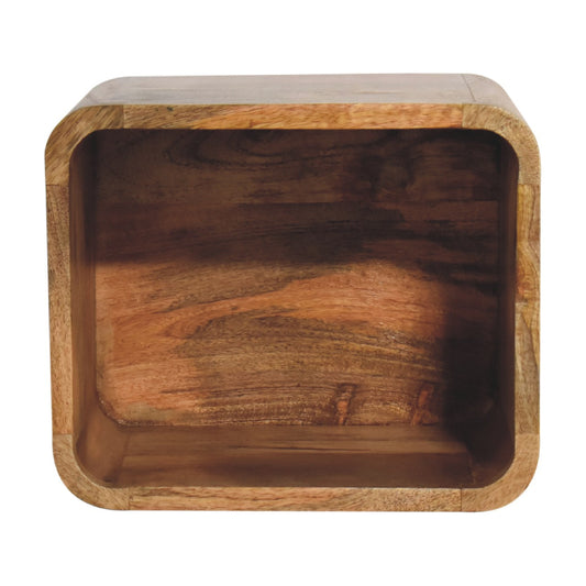 Ulupalakua Oak Mango Wood Floating Open Bedside Table