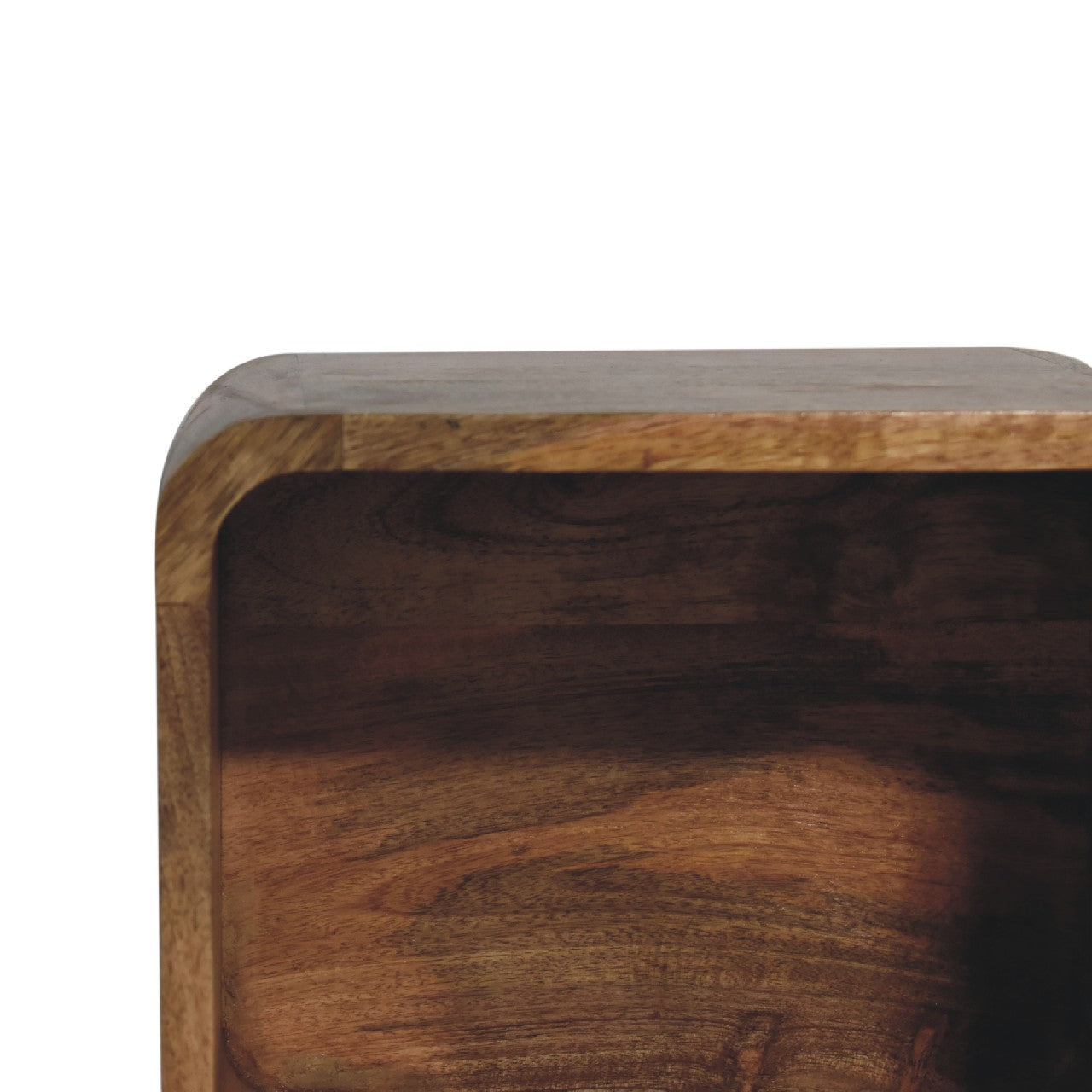 Ulupalakua Oak Mango Wood Floating Open Bedside Table
