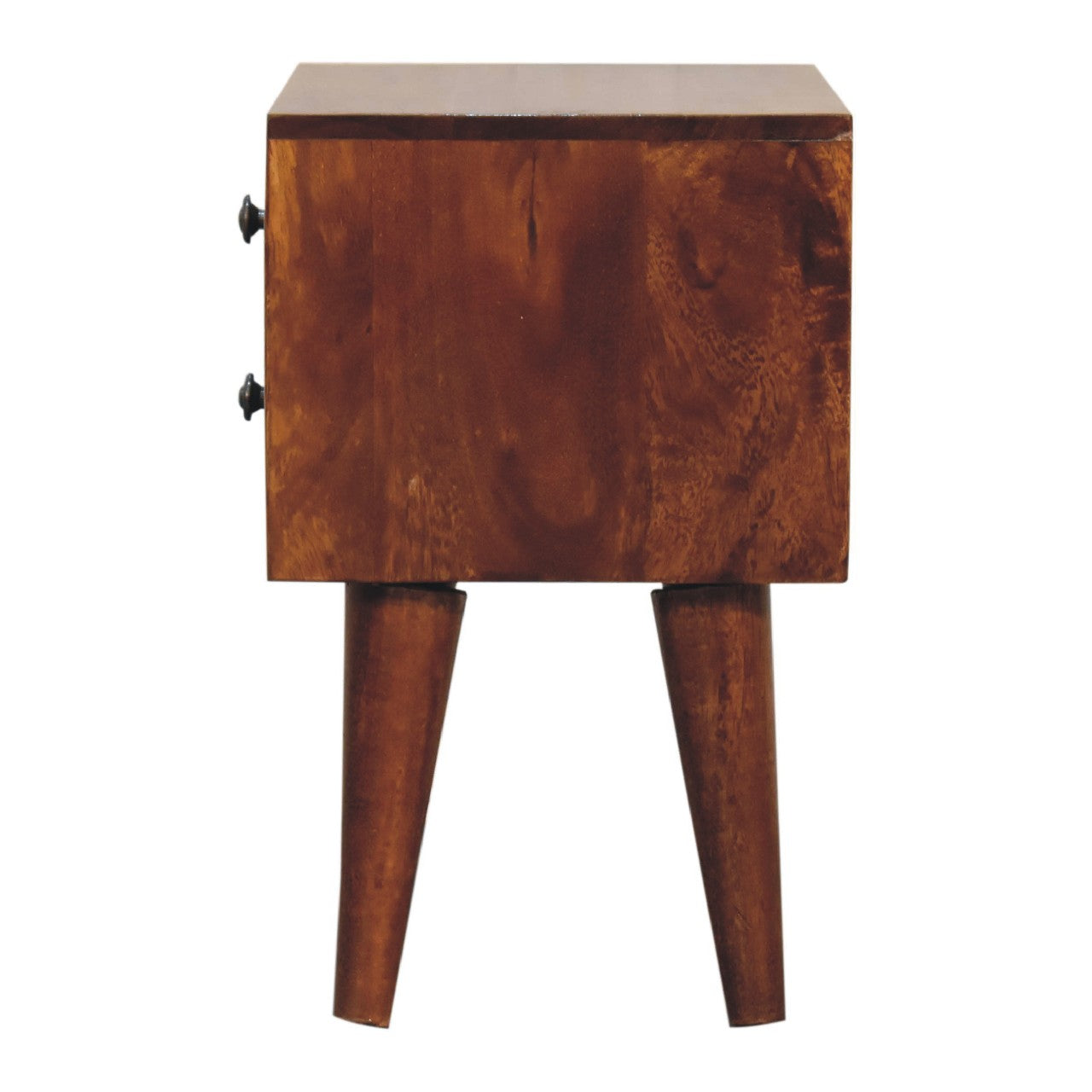 Olbia Small Chestnut Mango Wood Rustic Bedside Table