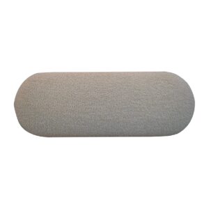 Kipahulu Cream Boucle and Mango Wood Hallway Bench