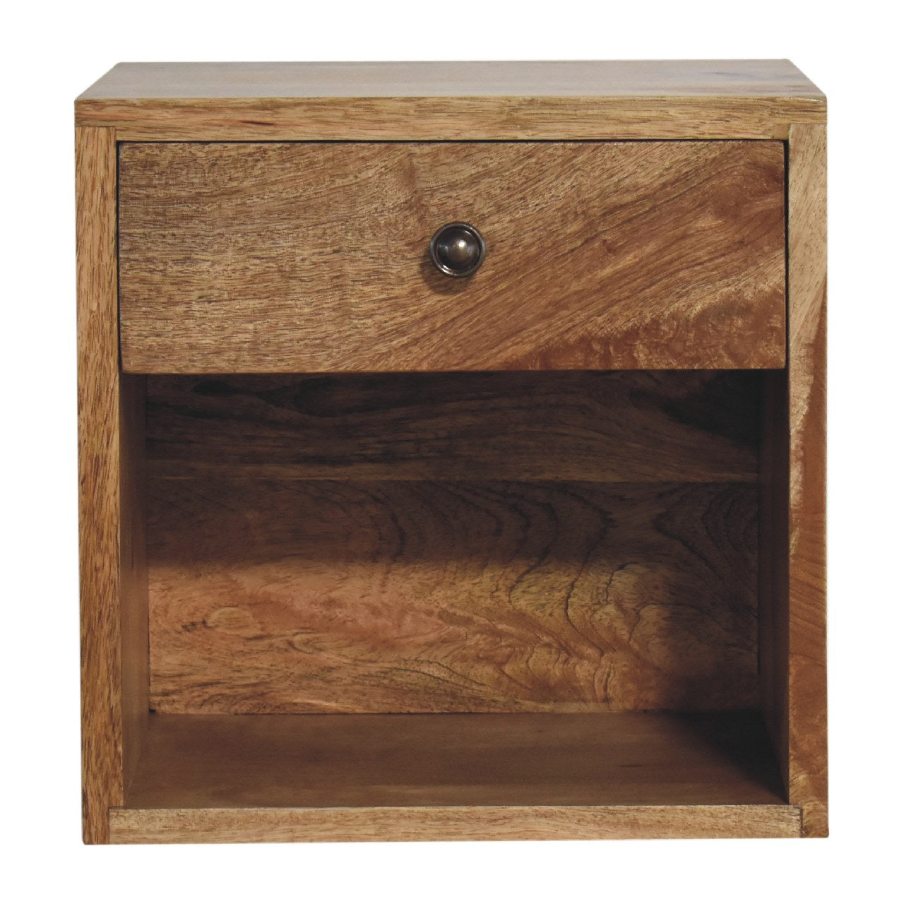 Cernobbio Floating Classic Mid-Century Mango Wood Bedside Table