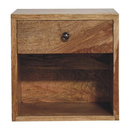 Cernobbio Floating Classic Mid-Century Mango Wood Bedside Table
