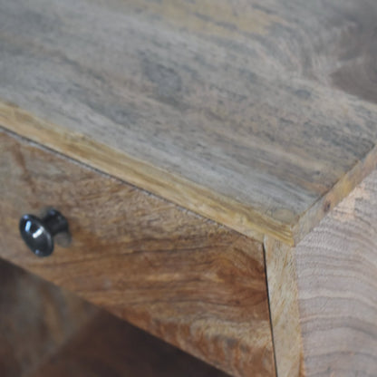 Cernobbio Floating Classic Mid-Century Mango Wood Bedside Table