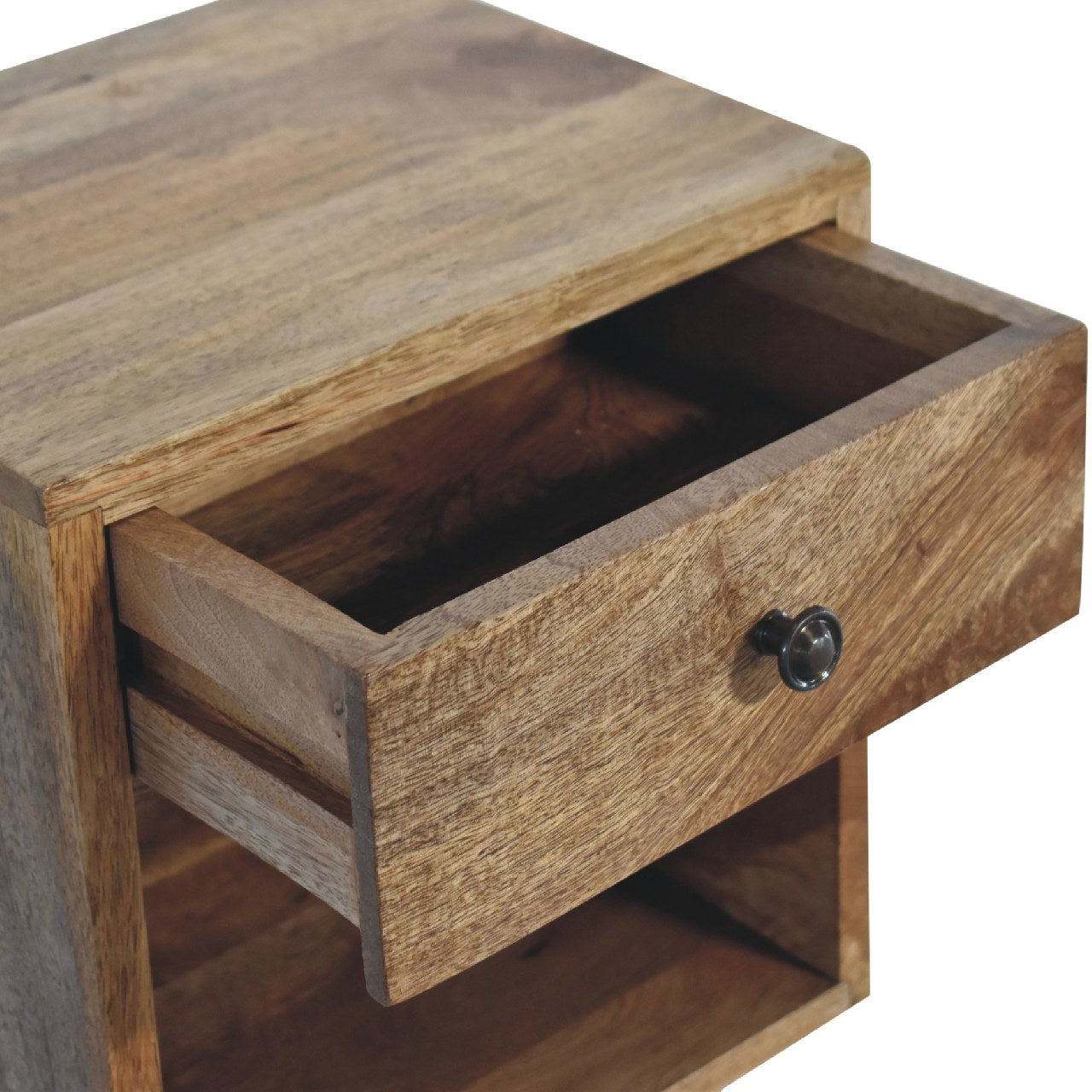 Cernobbio Floating Classic Mid-Century Mango Wood Bedside Table