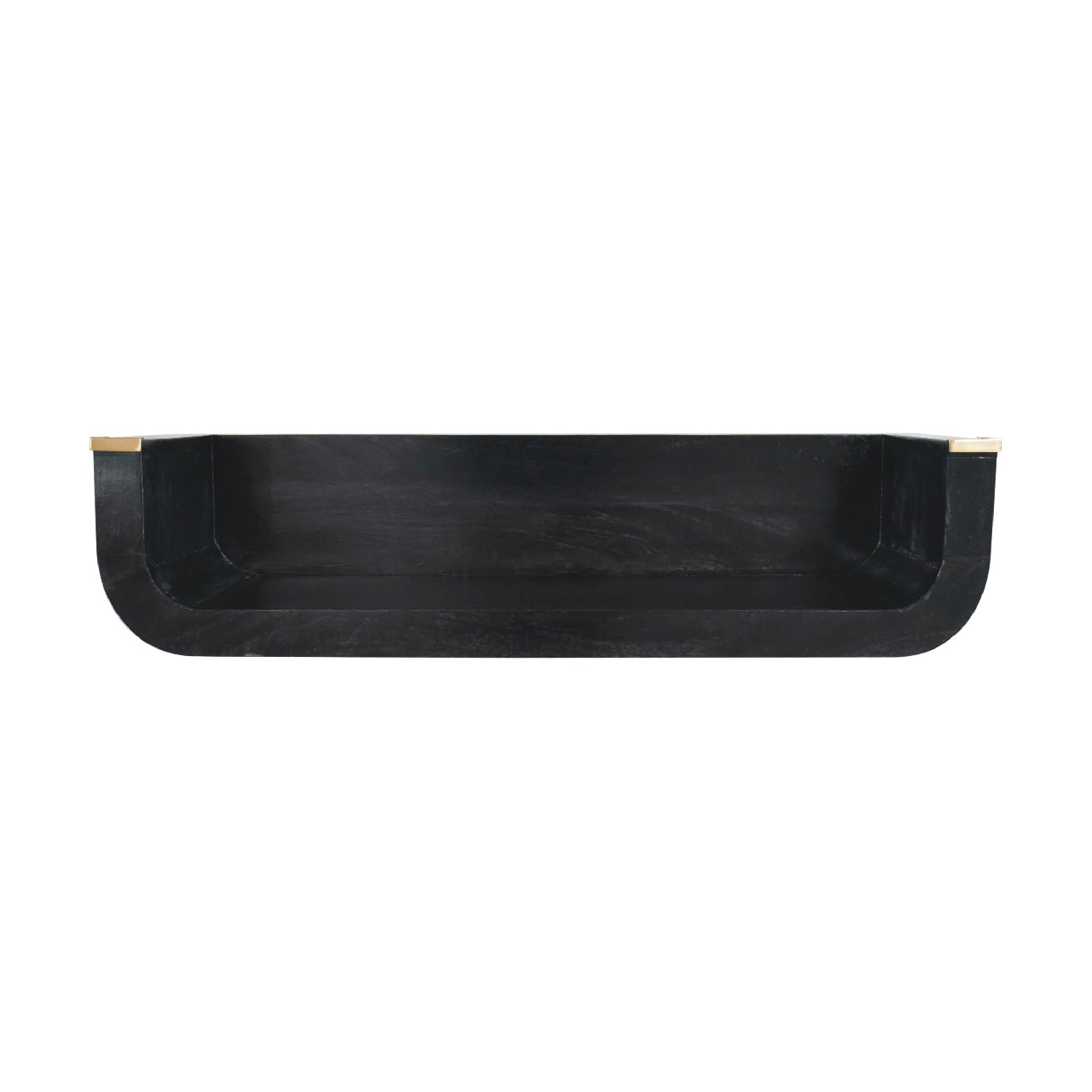 Dinan Black Mango Wood Floating Console Table