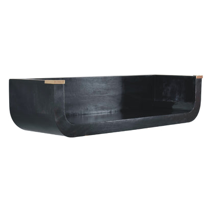 Dinan Black Mango Wood Floating Console Table