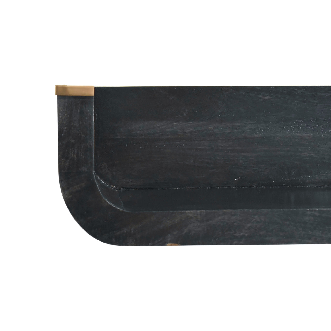 Dinan Black Mango Wood Floating Console Table