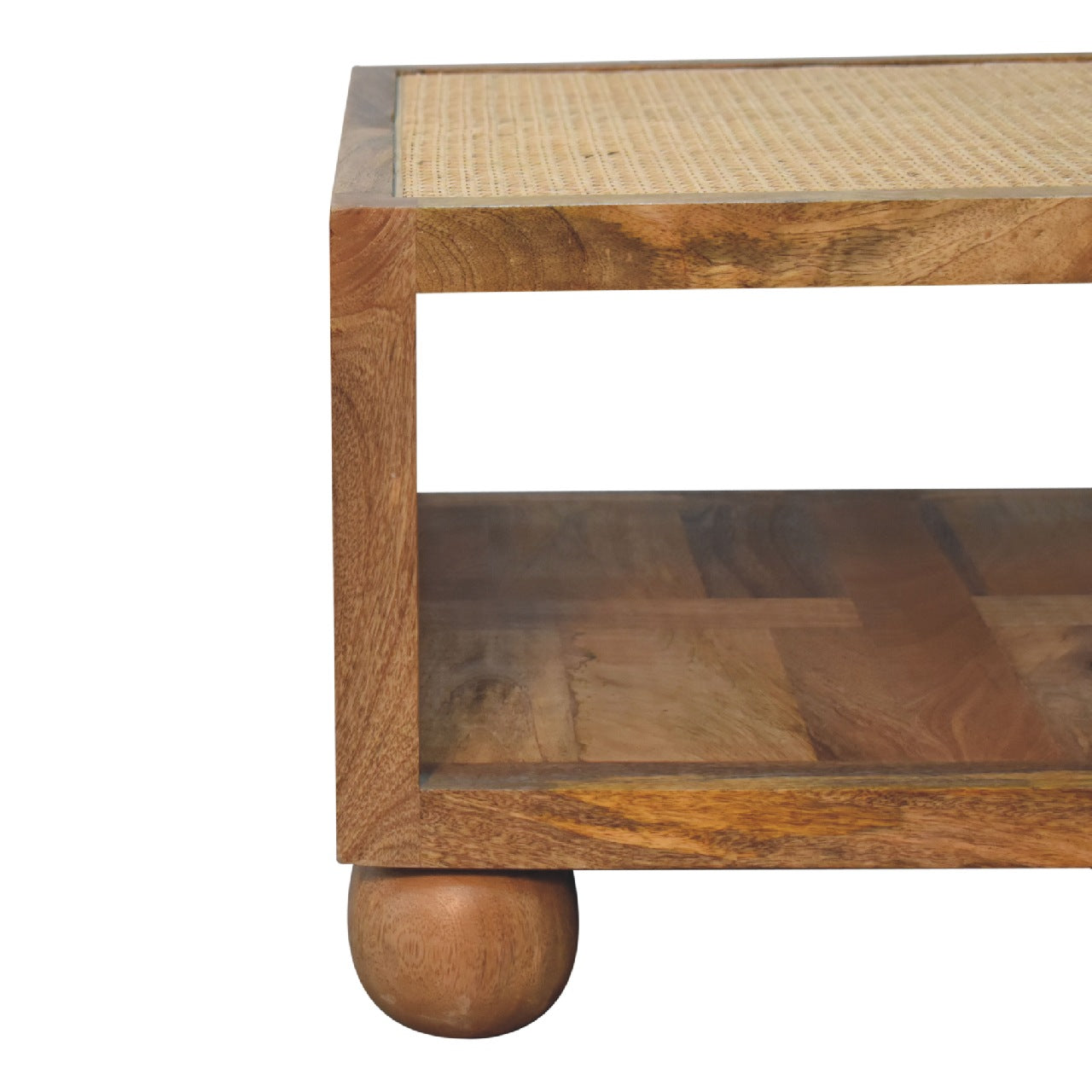 Bayeux Small Coffee Table Mango Wood Ball Feet