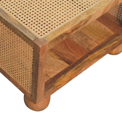 Bayeux Small Coffee Table Mango Wood Ball Feet