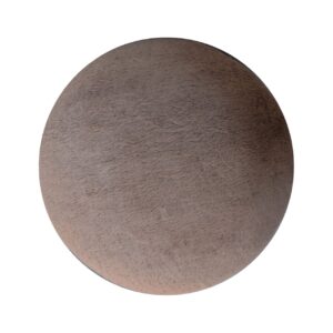 Pont Aven Grey Faux Fur Mushroom Footstool