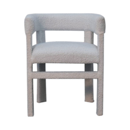 Sarlat White Boucle Cosy Occasional Chair