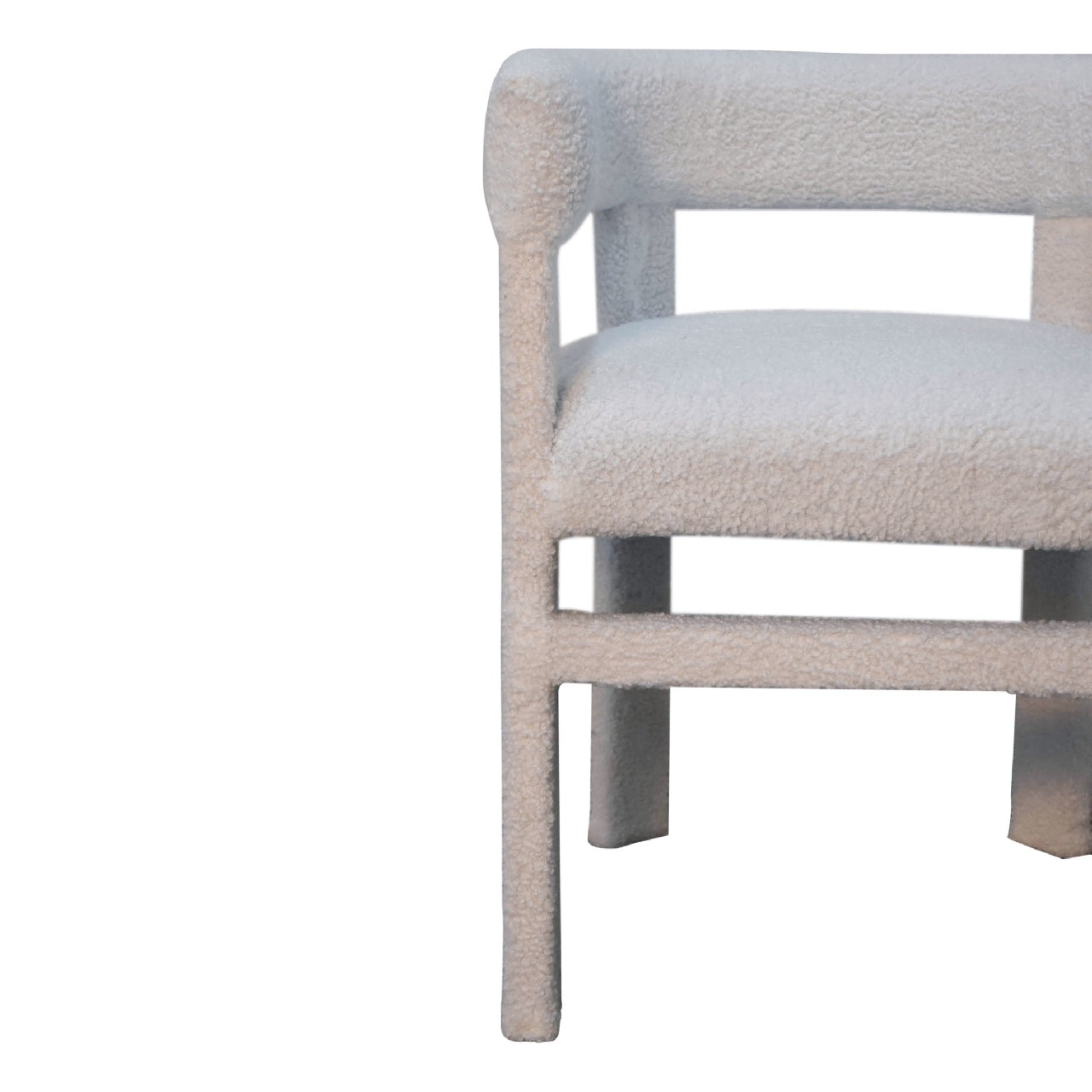 Sarlat White Boucle Cosy Occasional Chair