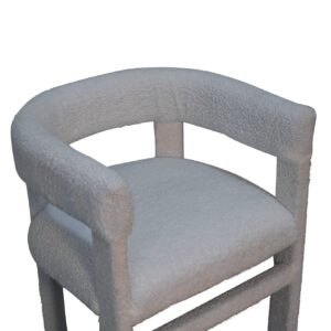 Sarlat White Boucle Cosy Occasional Chair