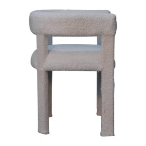 Sarlat White Boucle Cosy Occasional Chair