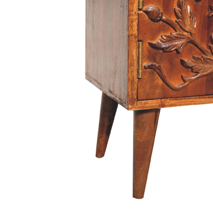 Collonges Melia Wood Botanic TV Unit 2 Drawers 2 Shelves