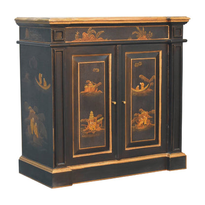 Matera Oriental Mango Wood Wine Cabinet