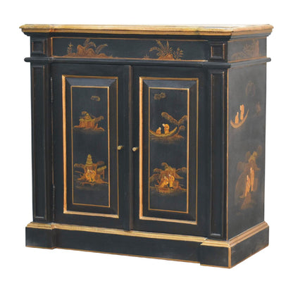 Matera Oriental Mango Wood Wine Cabinet