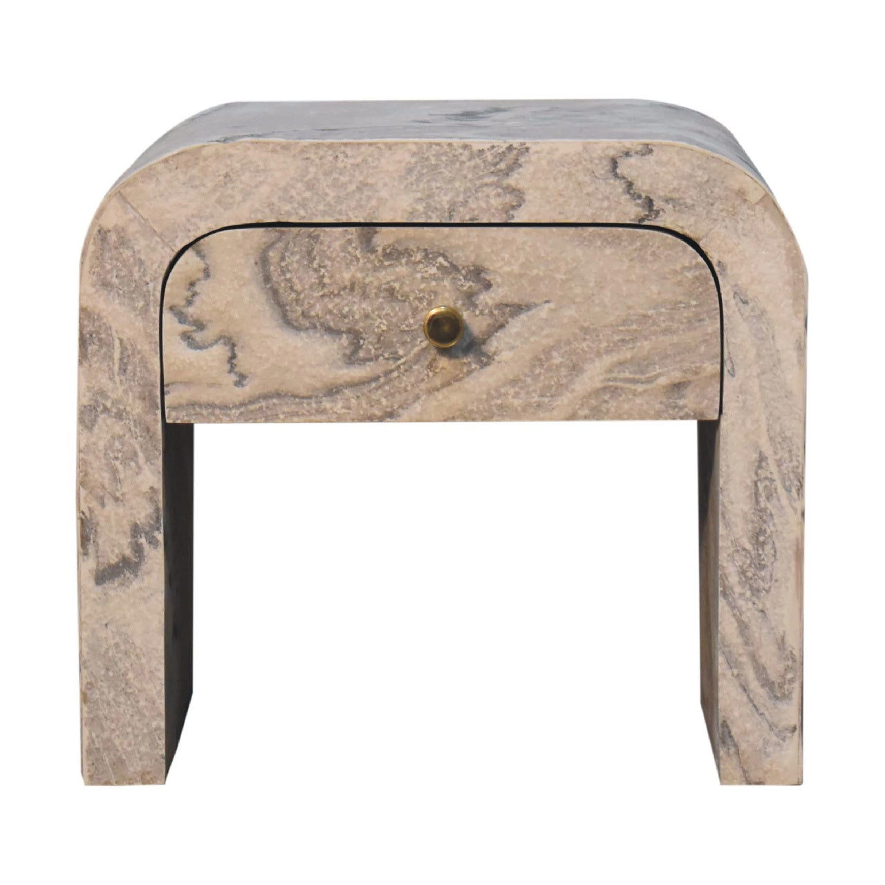 Eguisheim Marble Effect Bedside Tables
