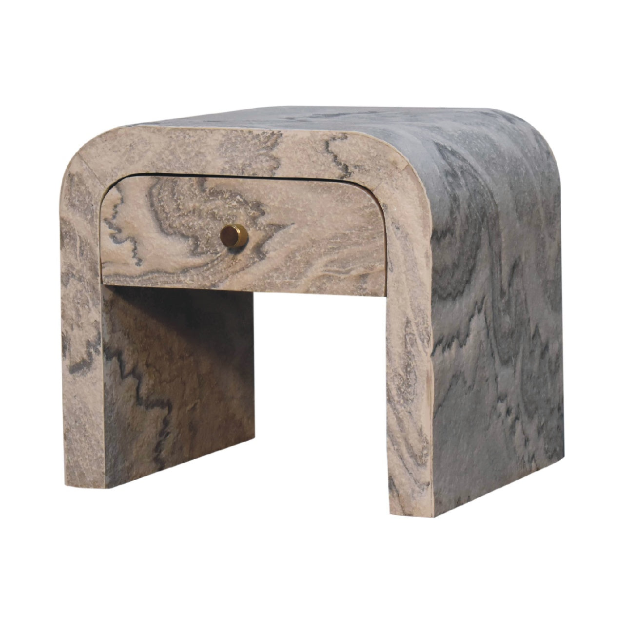 Eguisheim Marble Effect Bedside Tables