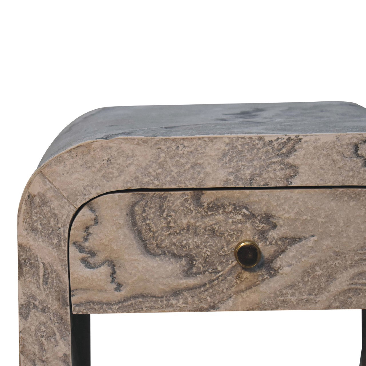 Eguisheim Marble Effect Bedside Tables