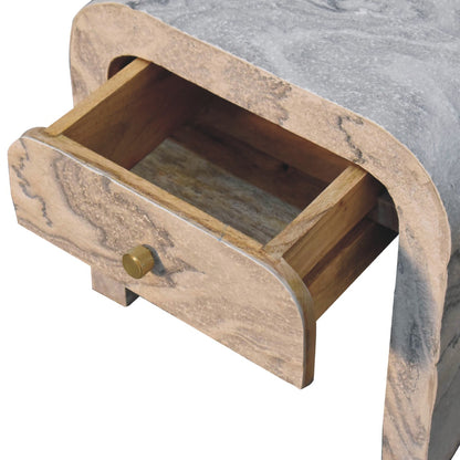 Eguisheim Marble Effect Bedside Tables