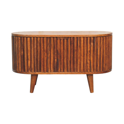 Kapalua Mango Wood Etched Storage Blanket Box