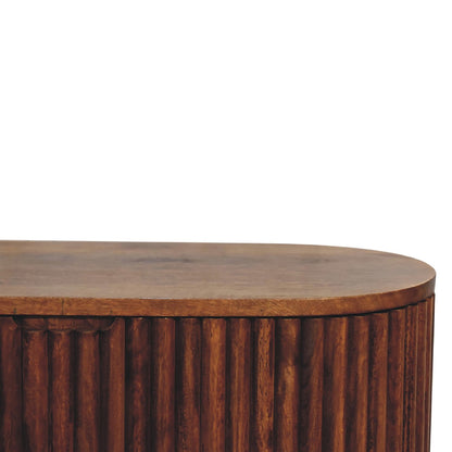 Kapalua Mango Wood Etched Storage Blanket Box