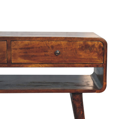 Reims Chestnut Mango Wood Console Table