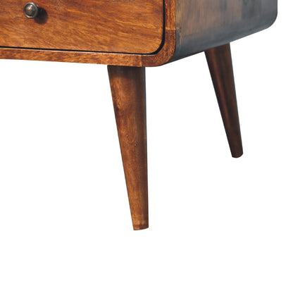 Ribeauville Chestnut Mango Wood Coffee Table 2 Drawers