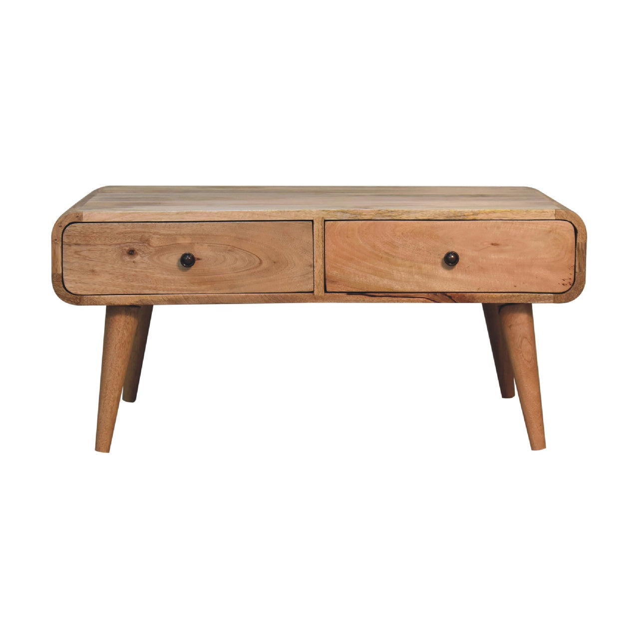 Ribeauville Curve Oak Mango Wood Coffee Table