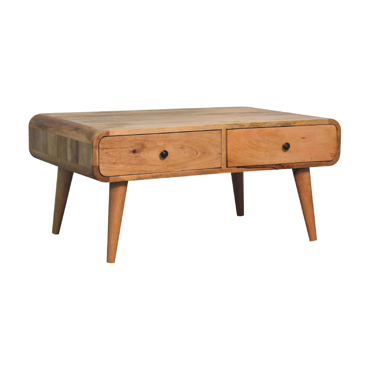Ribeauville Curve Oak Mango Wood Coffee Table