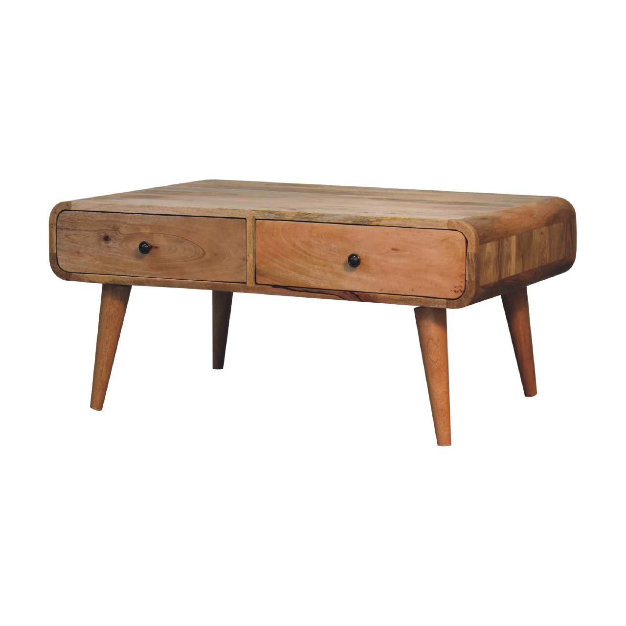 Ribeauville Curve Oak Mango Wood Coffee Table