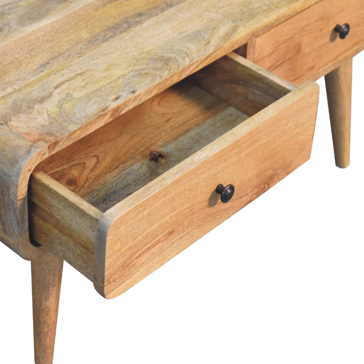 Ribeauville Curve Oak Mango Wood Coffee Table