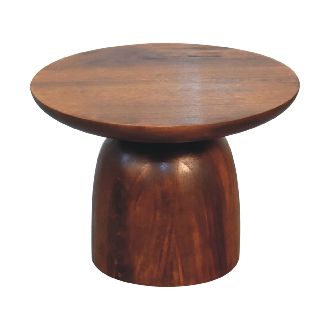 Reims Little Chestnut Mango Wood Round Side Table