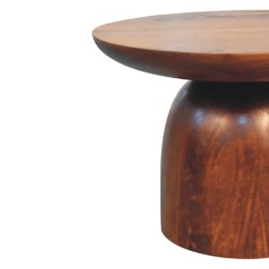 Reims Little Chestnut Mango Wood Round Side Table