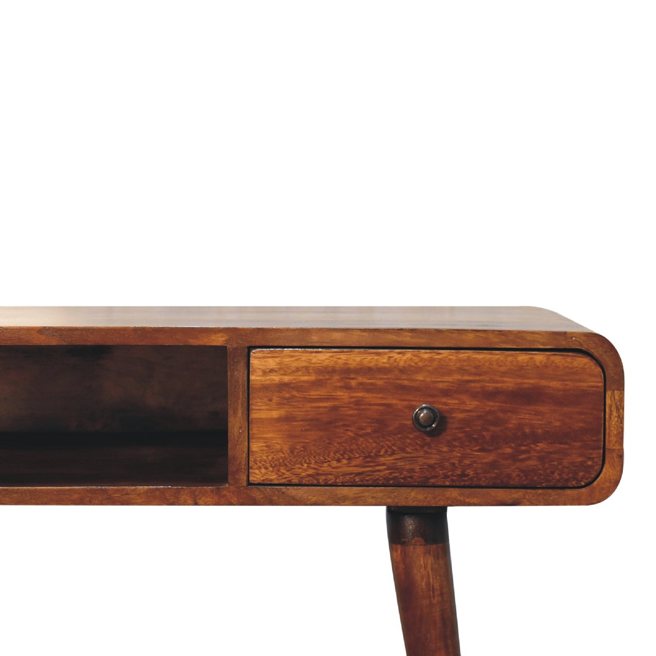 Ostuni Curved Chestnut Writing Desk