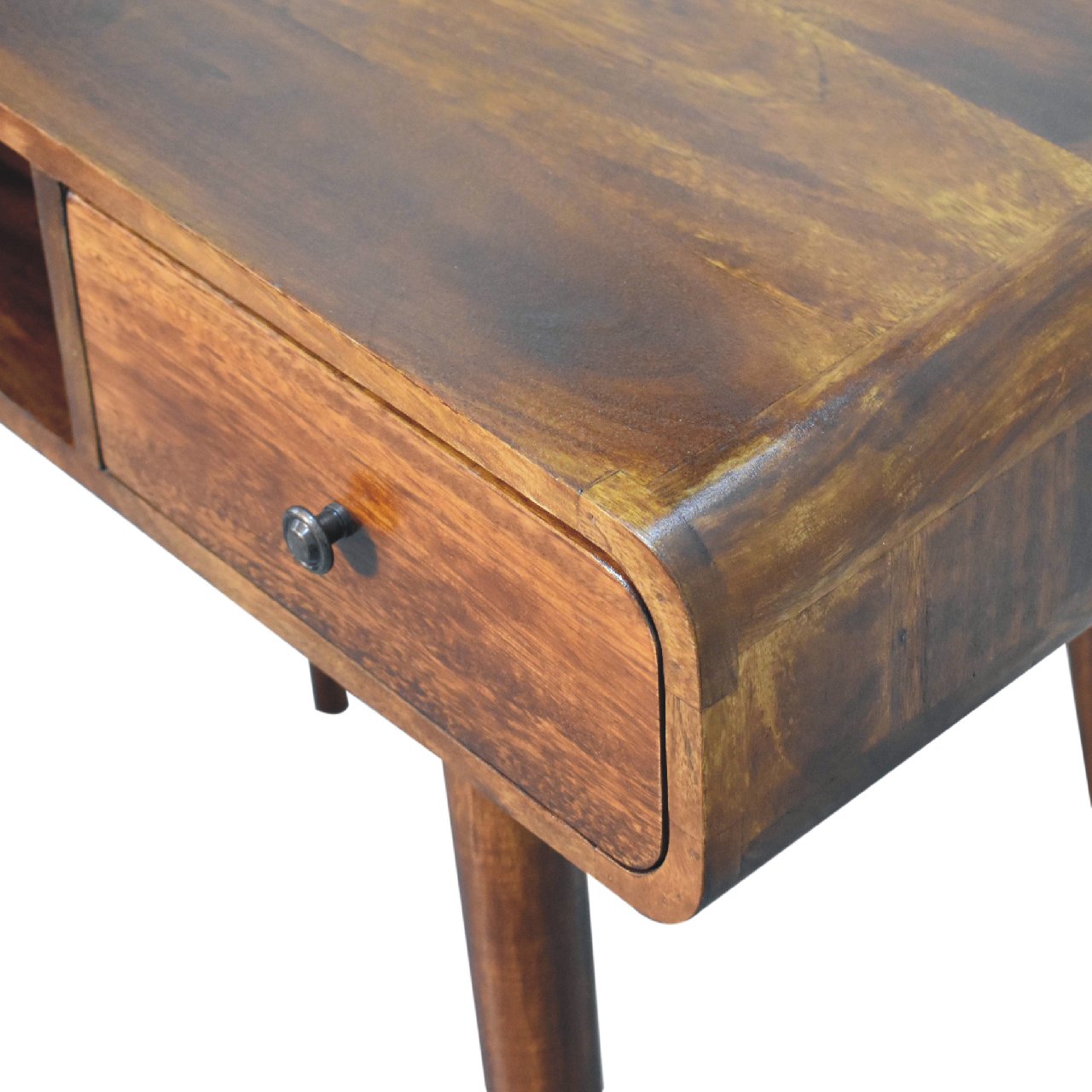 Ostuni Curved Chestnut Writing Desk