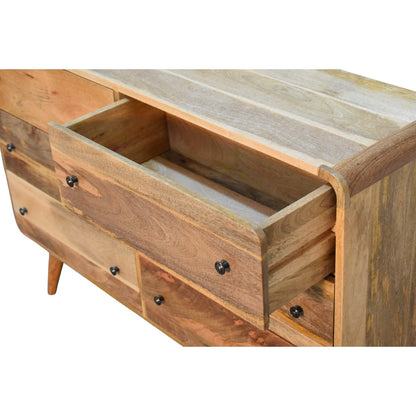 Urbino Large Curved Oak-ish Chest